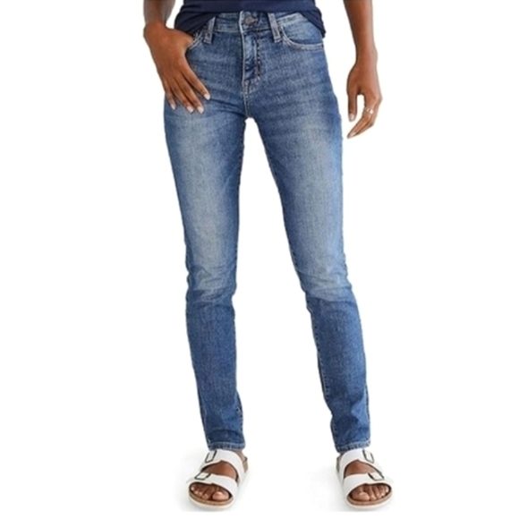 Aeropostale Denim - Womens Aeropostale Core Stretch Denim Skinny Jeans Mid Rise 8 *SHORT*